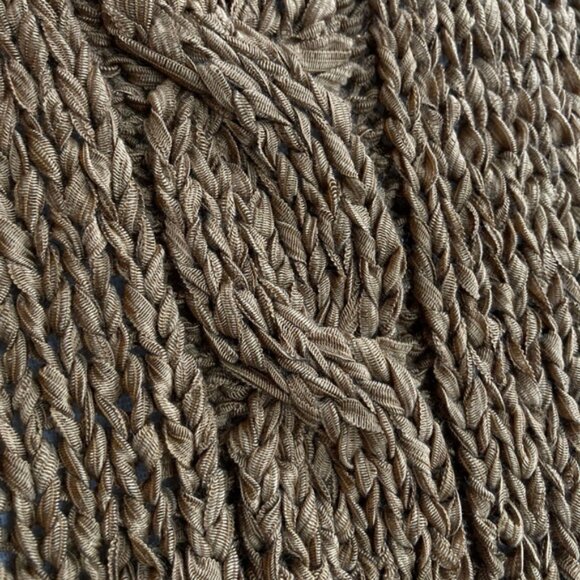 Women's knit Sweater Vest, Size M, Brown - Picture 3 of 4